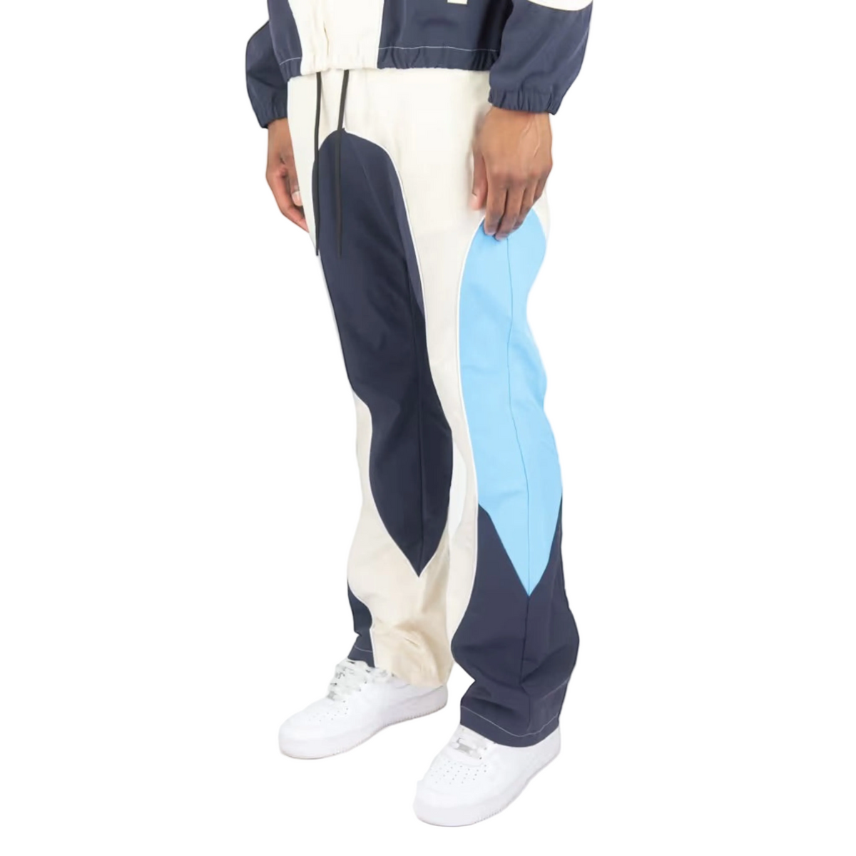 REBEL MINDS NYLON COLORBLOCK PANTS by Rebel Minds