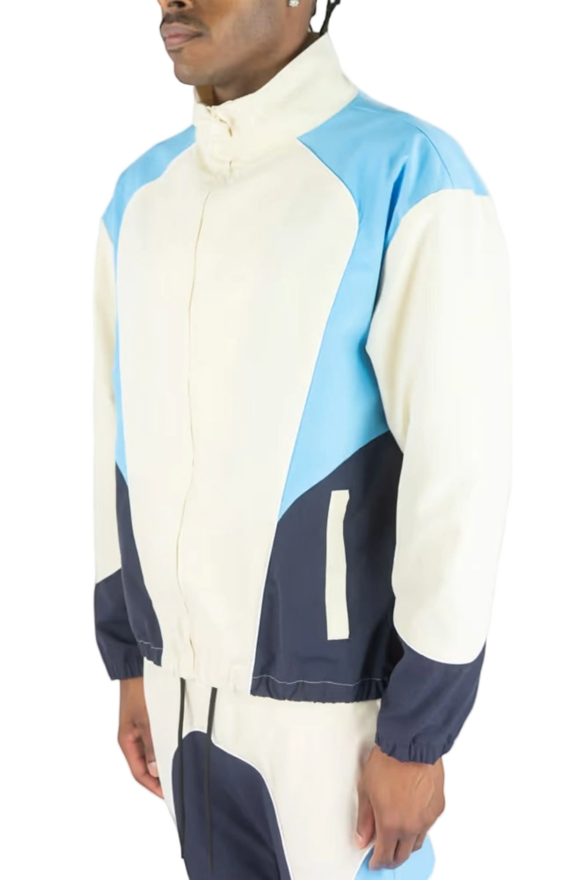 REBEL MINDS NYLON COLORBLOCK JACKET by Rebel Minds