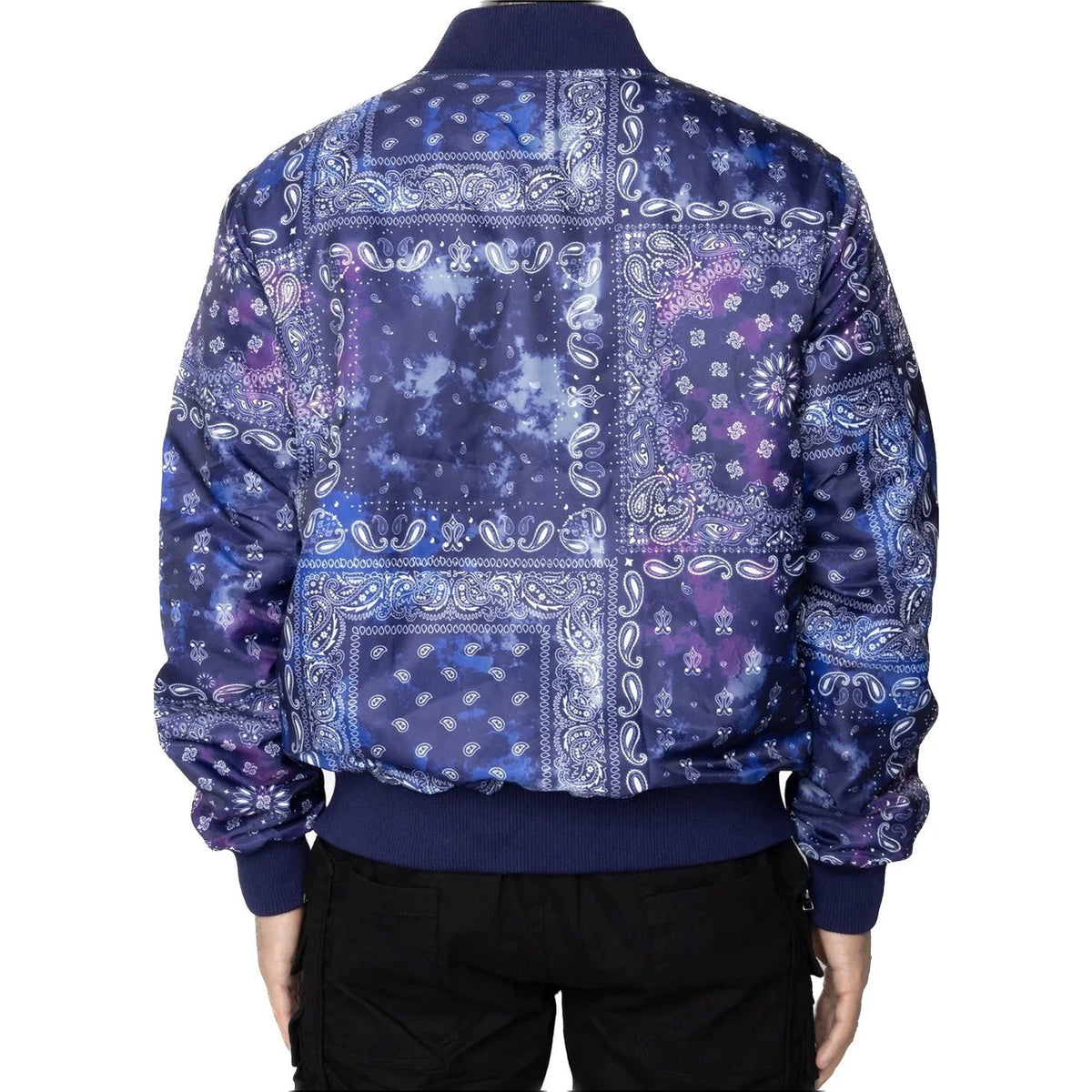 EPTM TIE DYE BANDANA BOMBER JACKET by EPTM