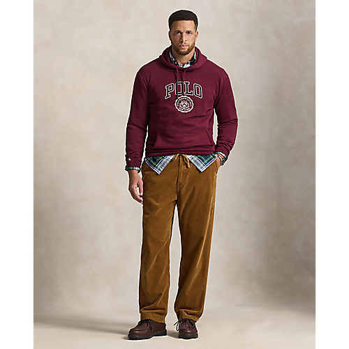 RALPH LAUREN LONG-SLEEVE SEASONAL FLEECE HERITAGE POLO CREST GRAPHIC HOODIE by Ralph Lauren