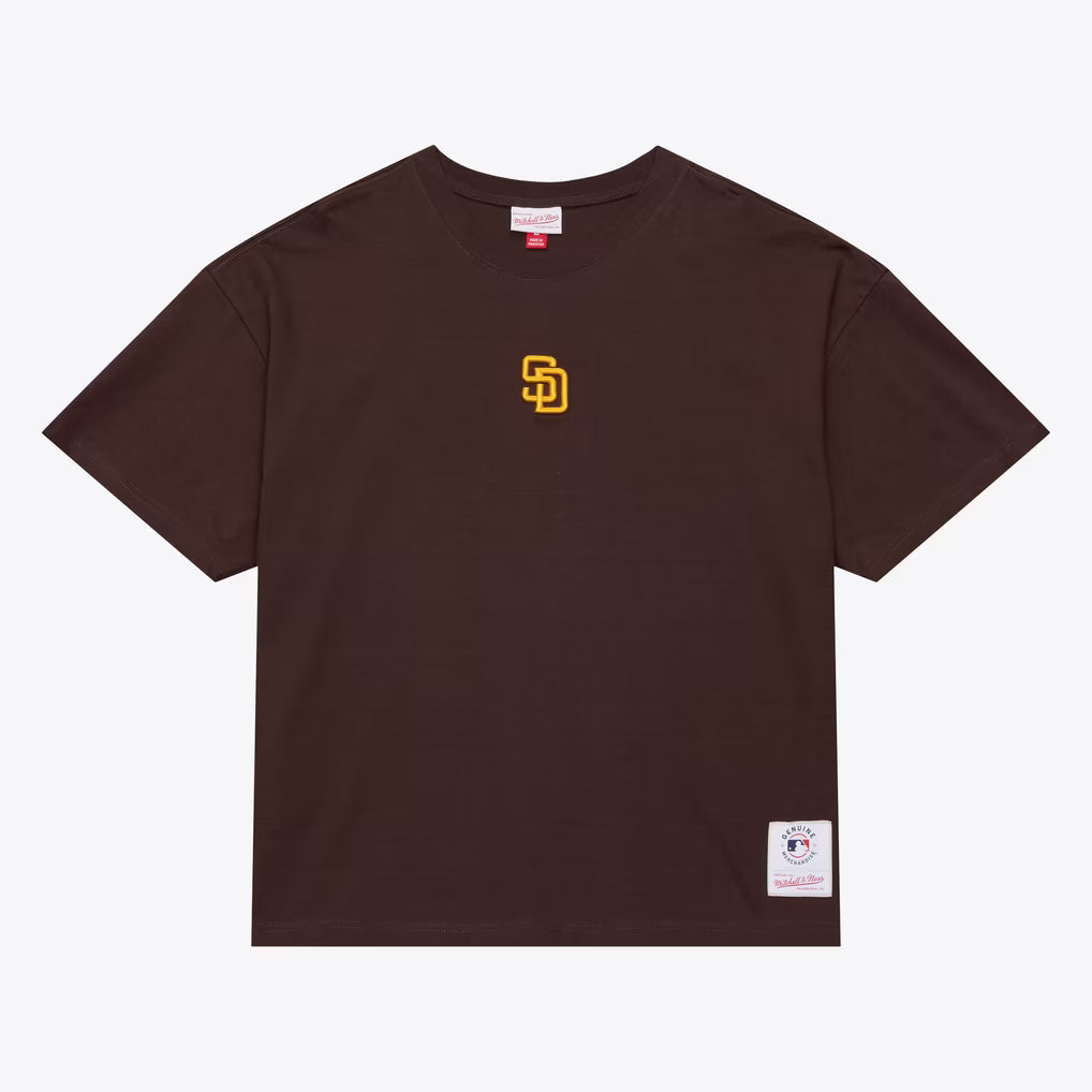 Mitchell & Ness San Diego Padres Brown Insignia Premium T-Shirt by Mitchell and Ness