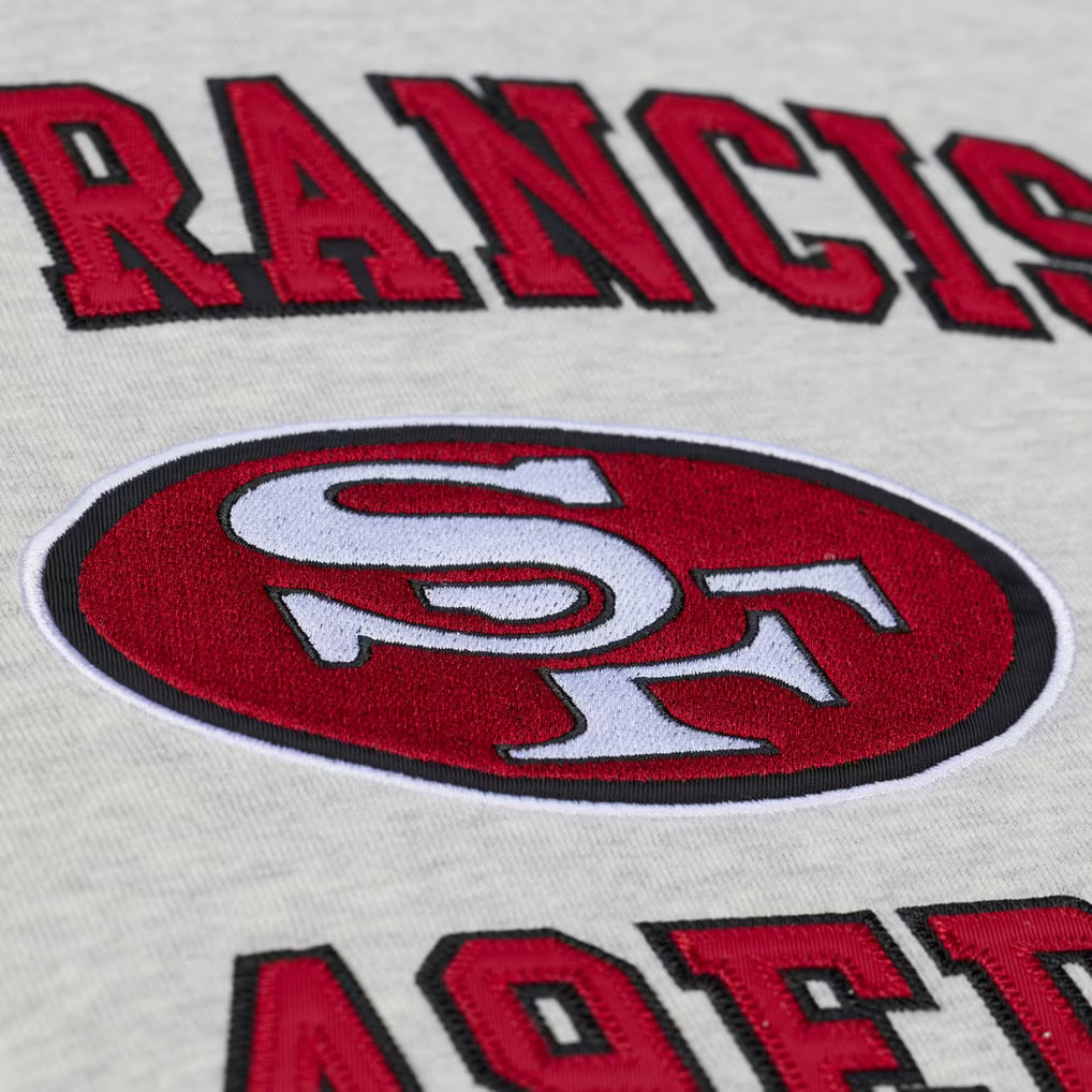 Mitchell & Ness Heather Gray Team Celebration Fleece Sweatshirt by Mitchell and Ness