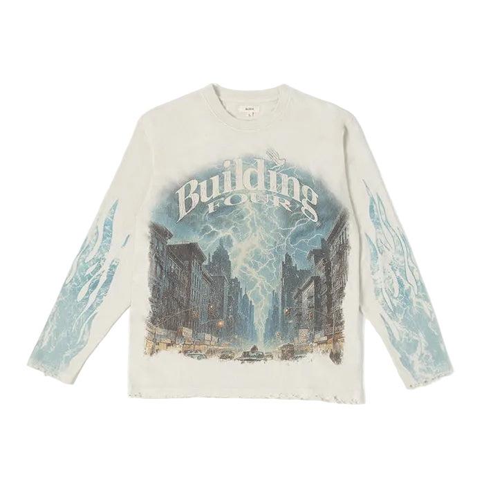 BLDG4 LIGHTNING LONGSLEEVE KNIT TEE by BLDG4