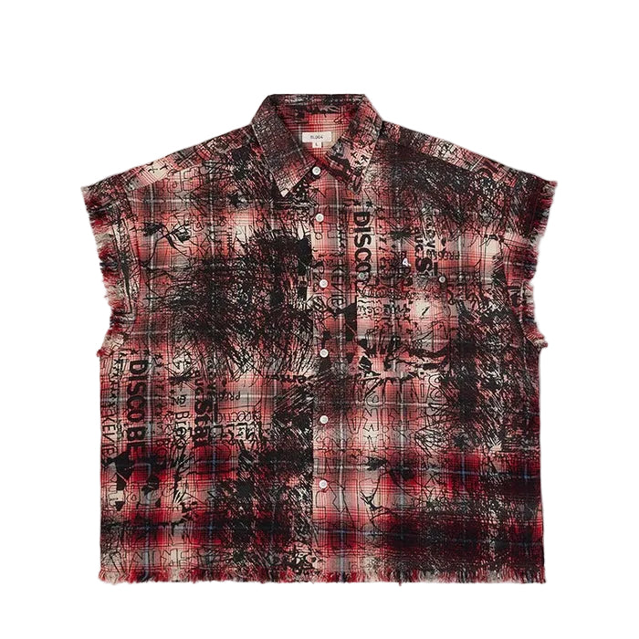 BLDG4 ARC SLEEVELESS WOVEN TEE by Citywide Fashions