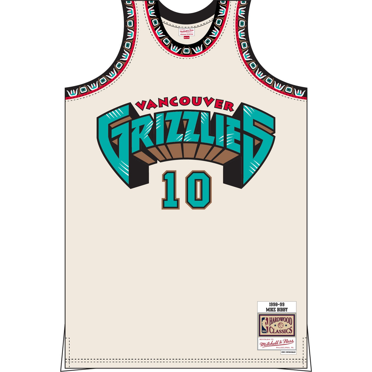 MITCHELL AND NESS TFSM5052-GRIZZLIES CREAM by Mitchell and Ness