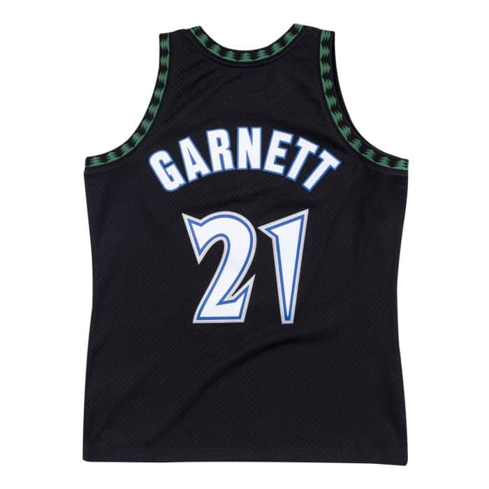 Timberwolves 97-98 Kevin Garnett Jersey by Mitchell and Ness