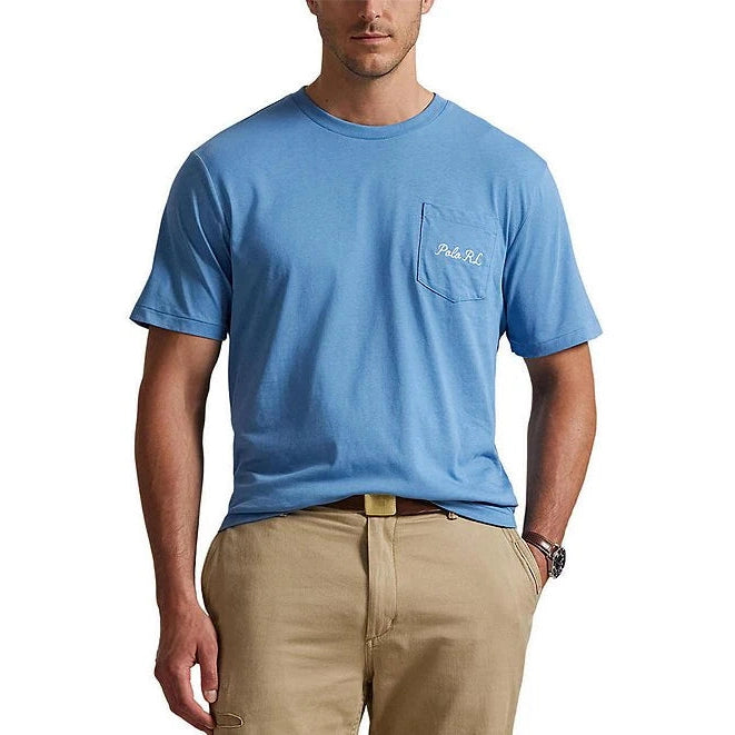 POLO RALPH LAUREN BLUE RL TEE by RALPH LAUREN