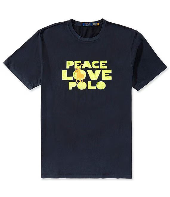RALPH LAUREN PEACE LOVE POLO TEE