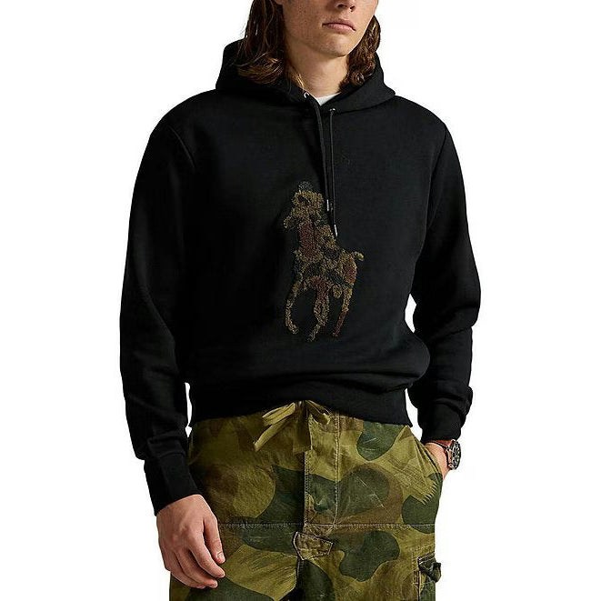 POLO RALPH LAUREN BLACK CAMO-HOODY