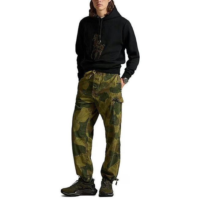 POLO RALPH LAUREN BLACK CAMO-HOODY