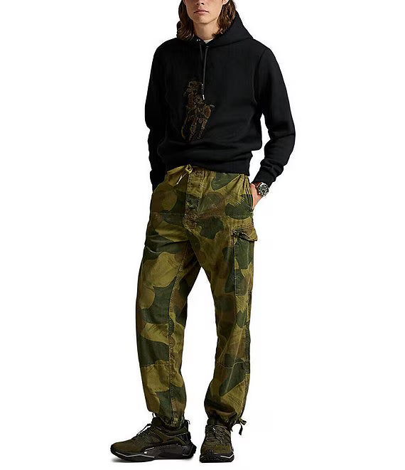 POLO RALPH LAUREN BLACK CAMO-HOODY
