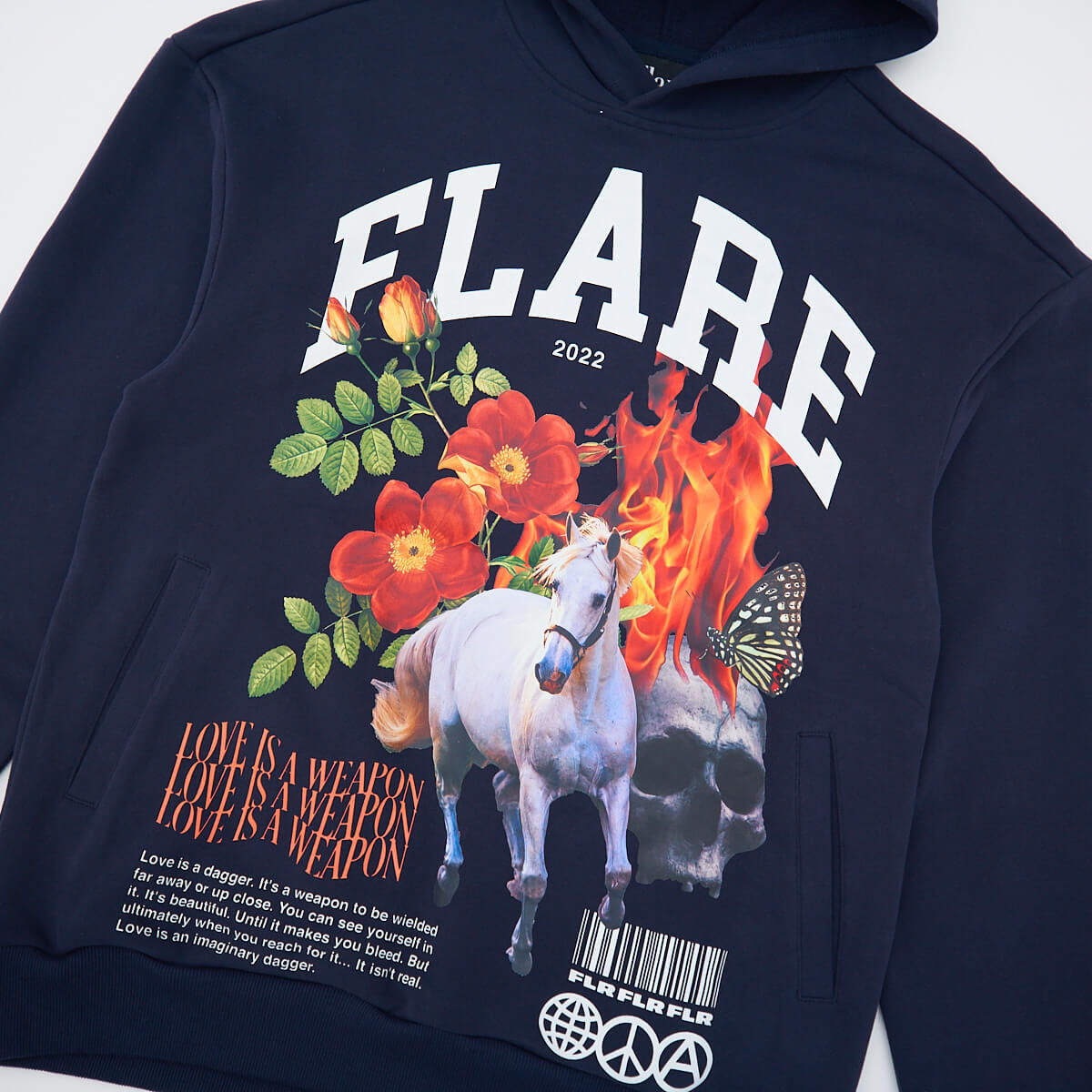 FLARE LOVE IS WEAPON-NAVY by FLARE