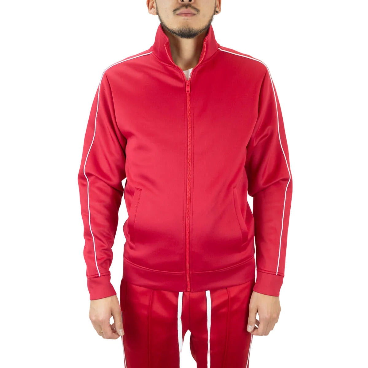 REBEL MINDS BT PIPING TRACK JACKET by Rebel Minds