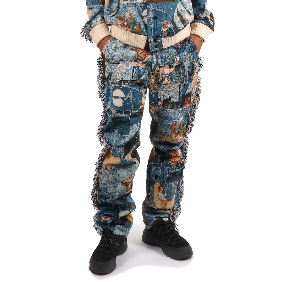 MAJESTIK TA2457-BLUE BEIGE