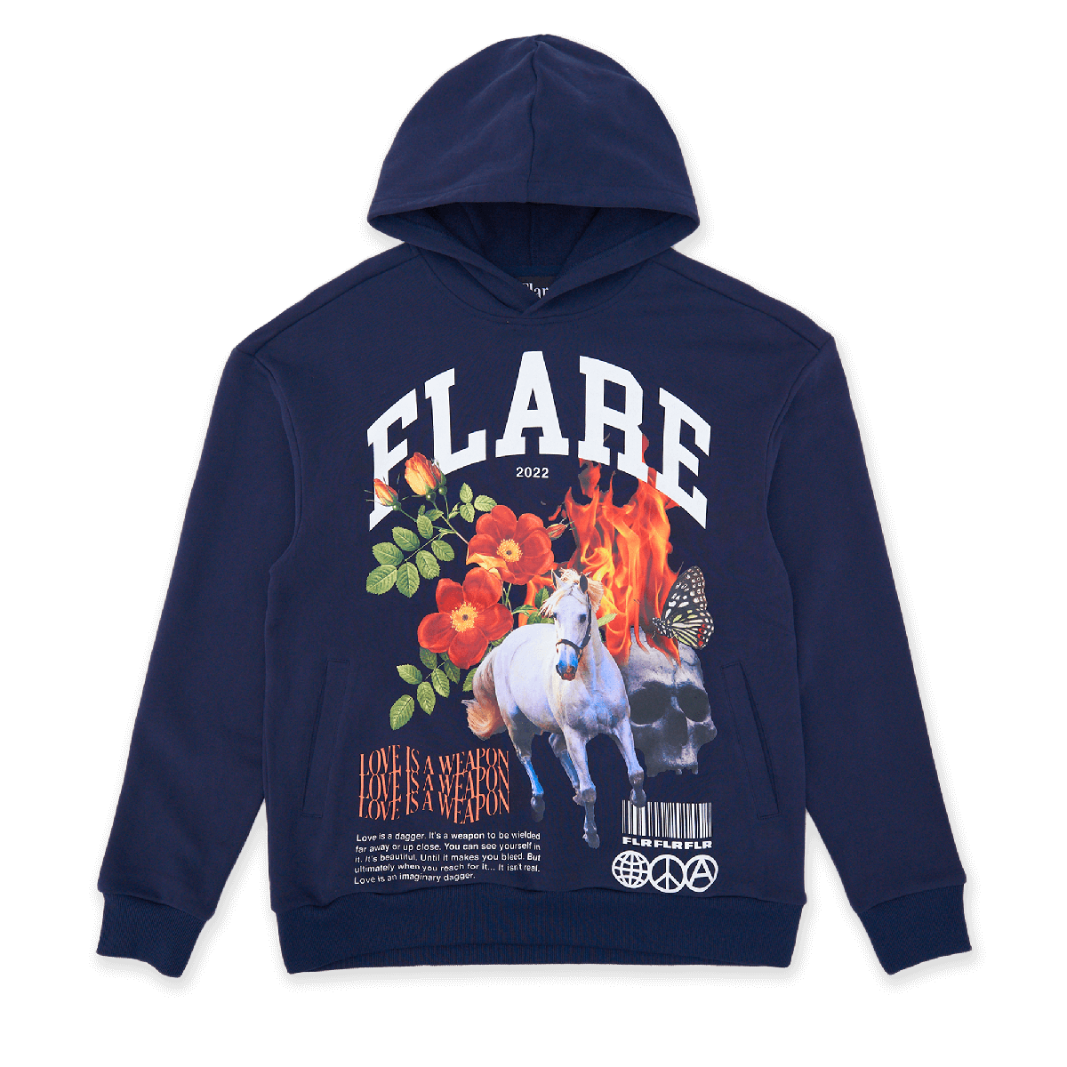 FLARE LOVE IS WEAPON-NAVY by FLARE