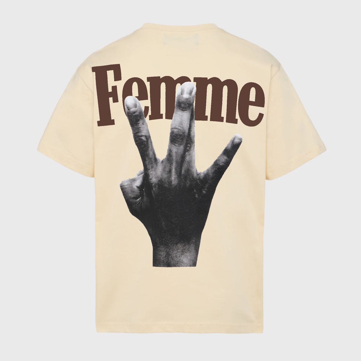 HOMME FEMME TWISTED FINGERS-BROWN/CREAM