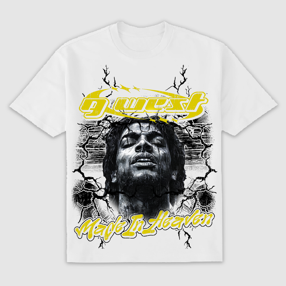 G WEST MADE IN HEAVEN TEE WHITE