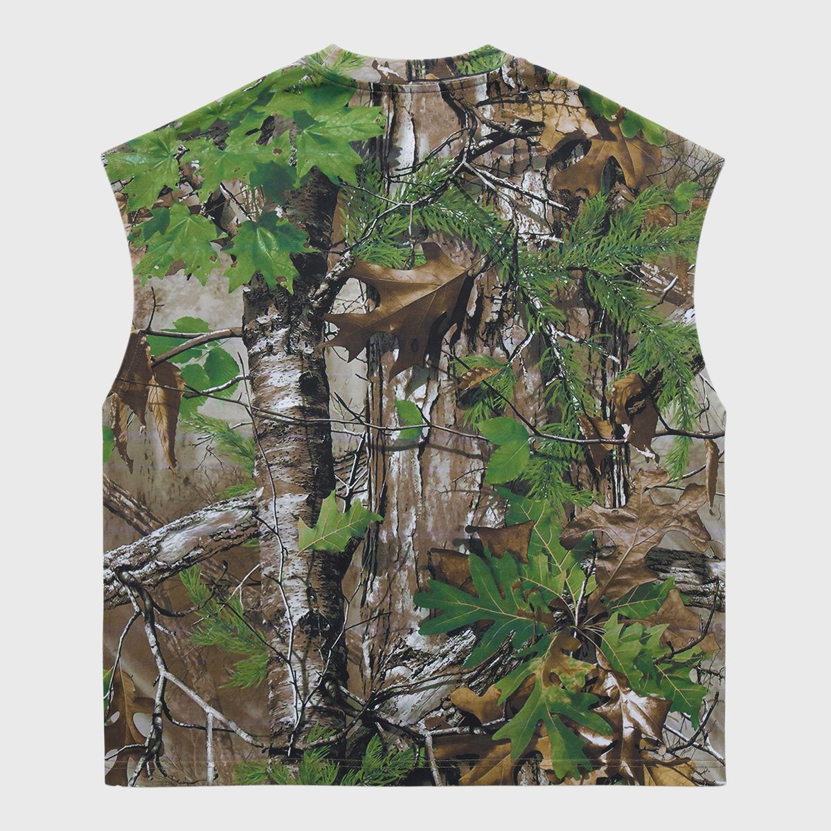 HOMME FEMME MUSCLE CUT OFF SHIRT-CAMO