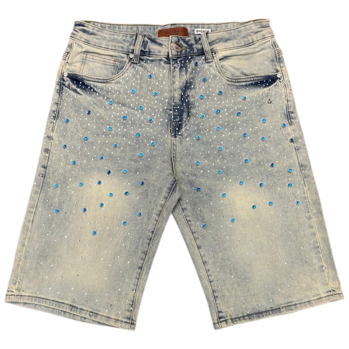 WAIMEA DIAMOND SHORTS-BLUE