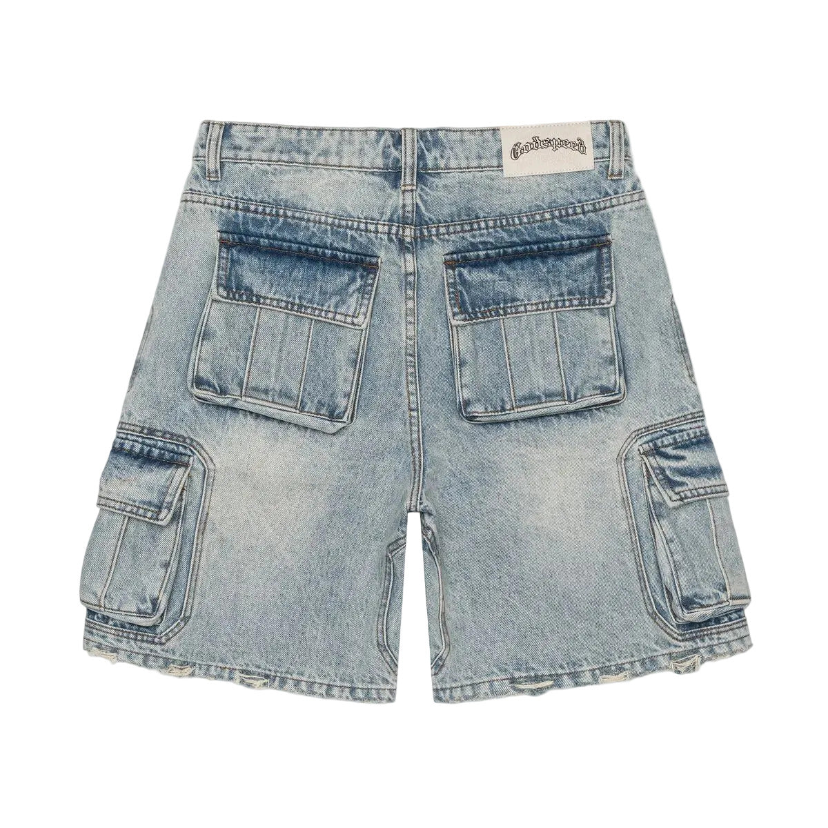 GODSPEED OCTAGON CARGO DENIM SHORTS by Godspeed