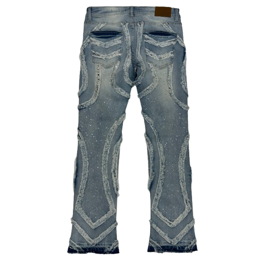 BLACK LIGHT BIG AND TALL MEN'S STUDS FLARE FIT by Black Light