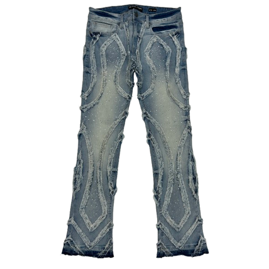 BLACK LIGHT BIG AND TALL MEN'S STUDS FLARE FIT by Black Light