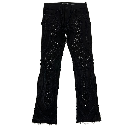 BLACK LIGHT BIG AND TALL MEN'S STUDS FLARE FIT by Black Light