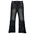 BLACK LIGHT BIG AND TALL MEN'S PATCHWORK STUD FLARE FIT JEANS