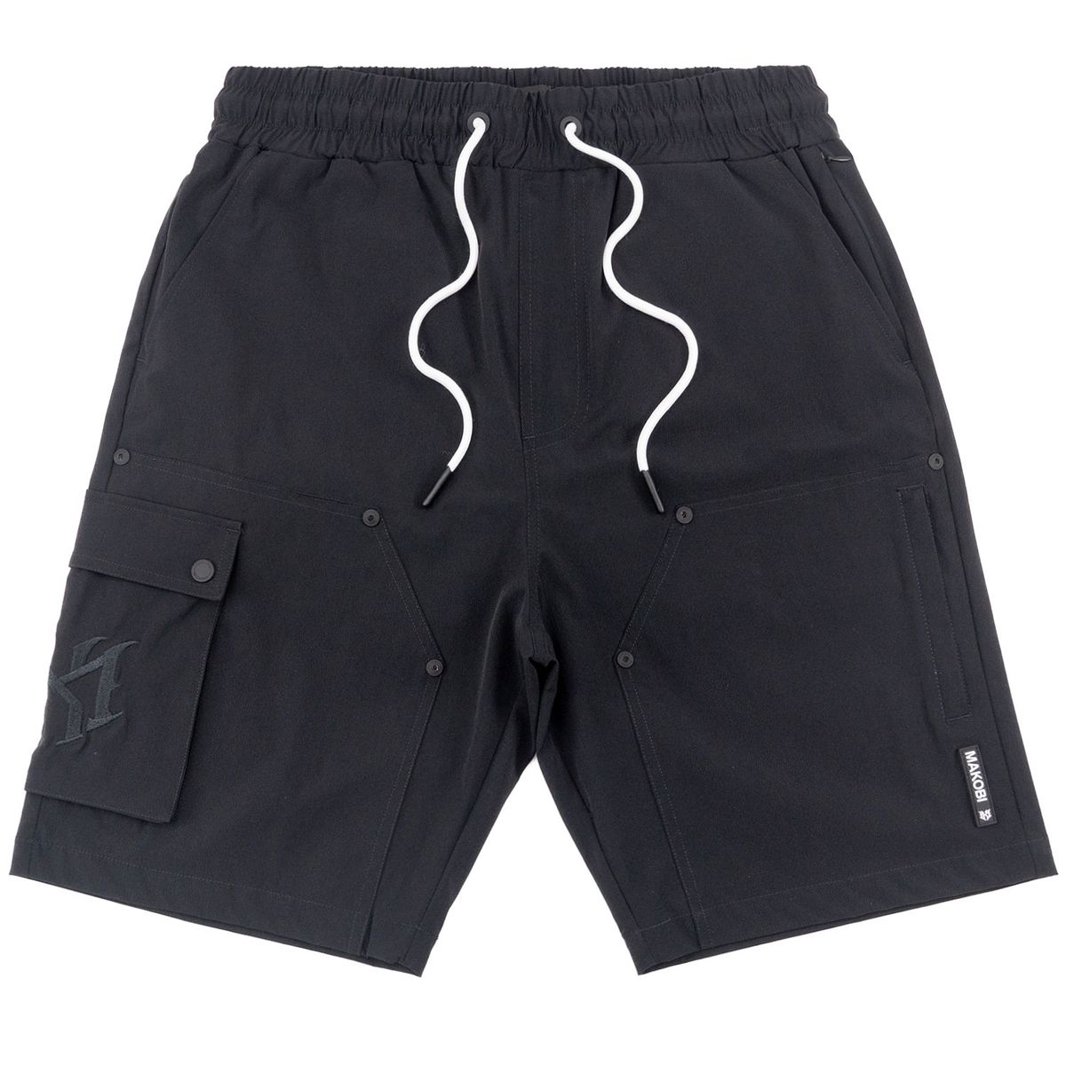 MAKOBI BIG AND TALL ADORNI NYLON SHORTS by Makobi