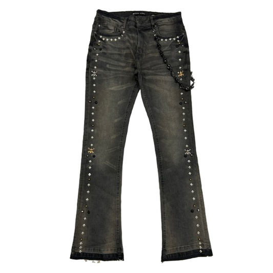 BLACK LIGHT BIG AND TALL MEN'S STUDS FLARE FIT by Black Light