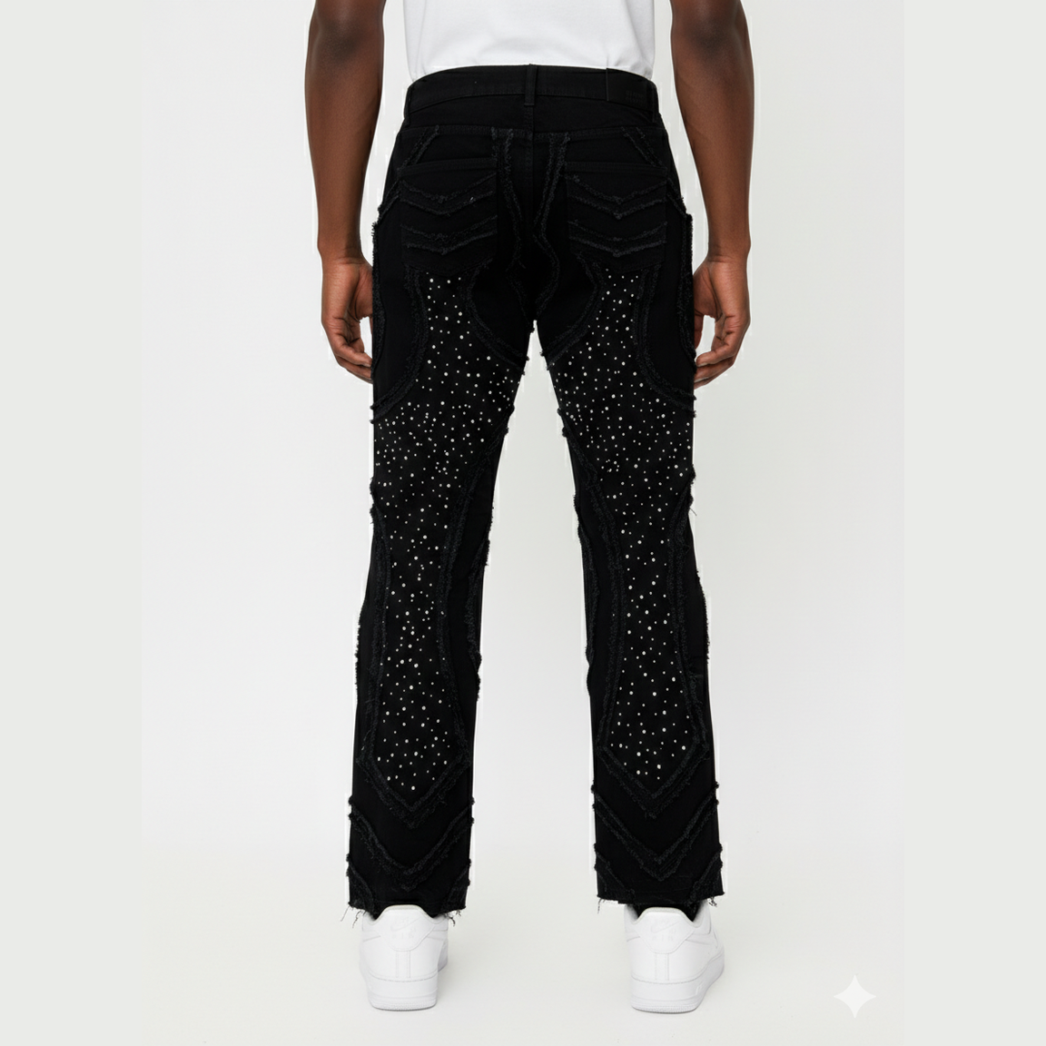 BLACK LIGHT BIG AND TALL MEN'S STUDS FLARE FIT by Black Light