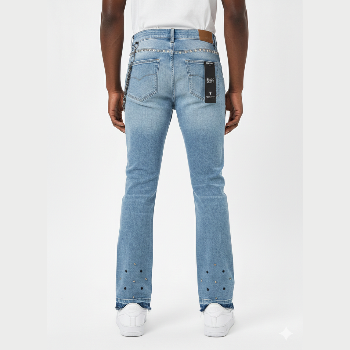 BLACK LIGHT BIG AND TALL MEN'S STUDS FLARE FIT by Black Light