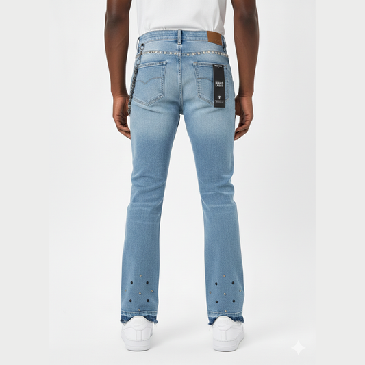 BLACK LIGHT BIG AND TALL MEN'S STUDS FLARE FIT by Black Light