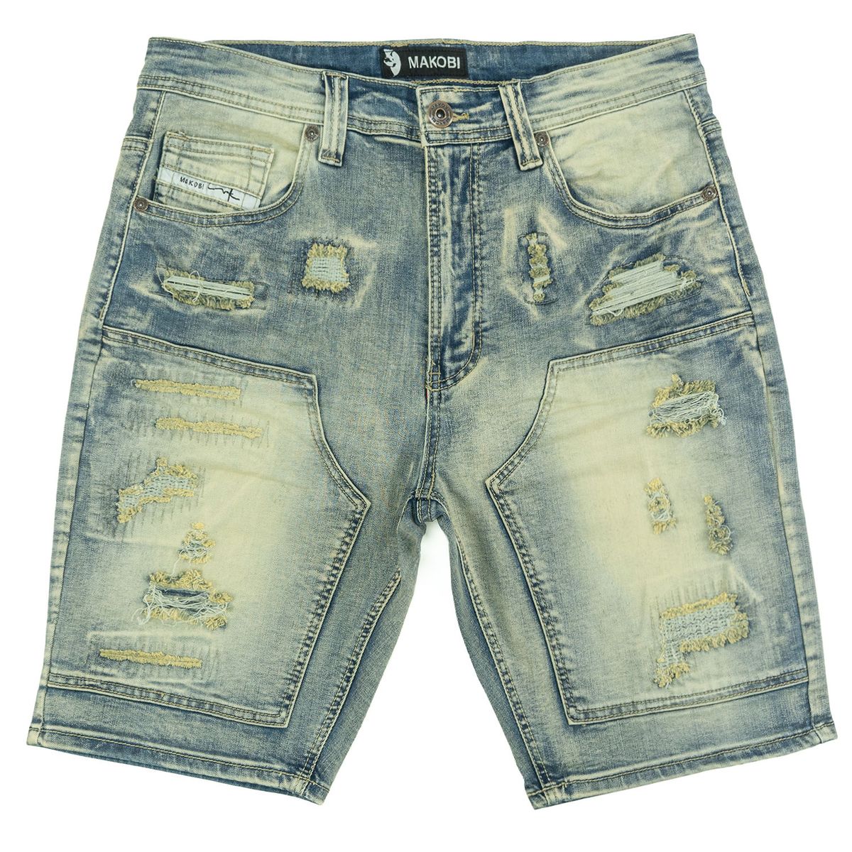 MAKOBI PREGO DENIM SHORTS by Makobi
