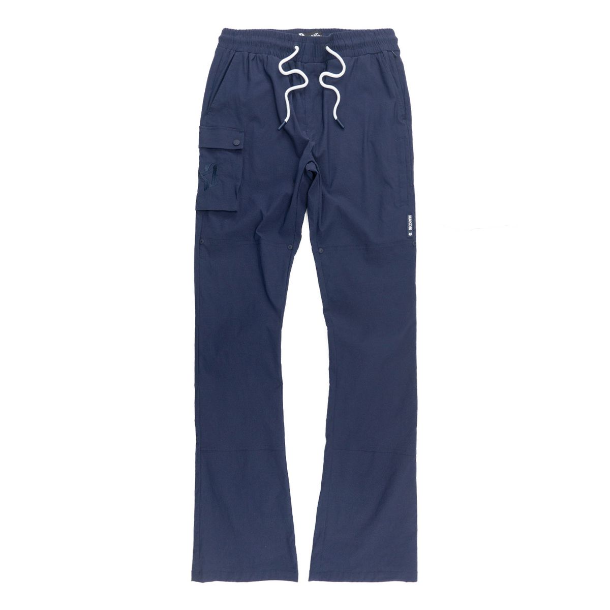 MAKOBI BIG AND TALL ADORNI NYLON STACKED PANTS by Makobi
