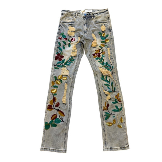 WAIMEA FLORAL SLIM FIT JEANS by Waimea