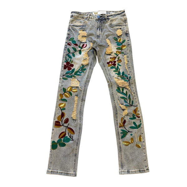 WAIMEA FLORAL SLIM FIT JEANS