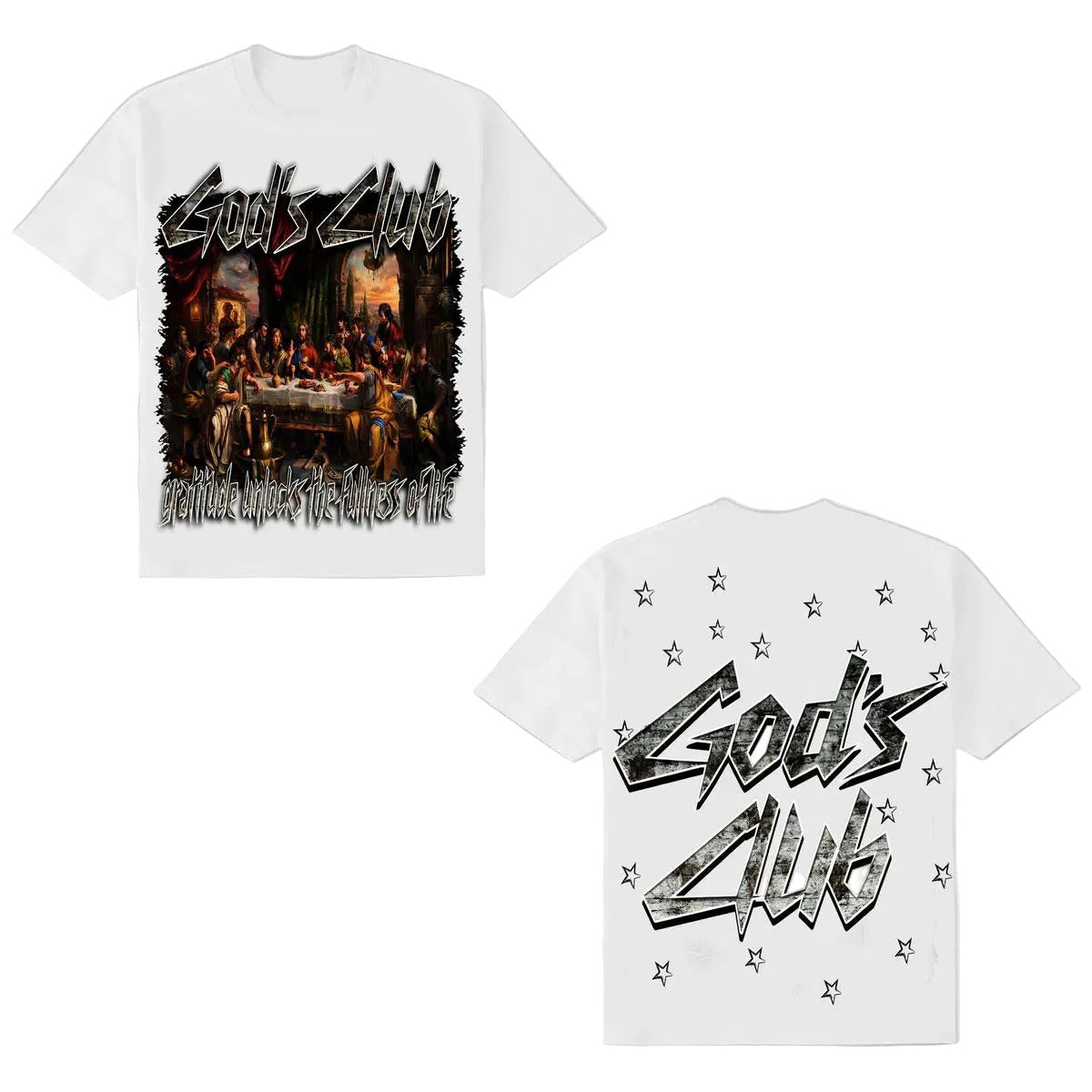 G WEST RHINESTONE GODS CLUB TEE by G-WEST
