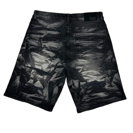 WASHED FASHION GEM SHORTS by Black Light