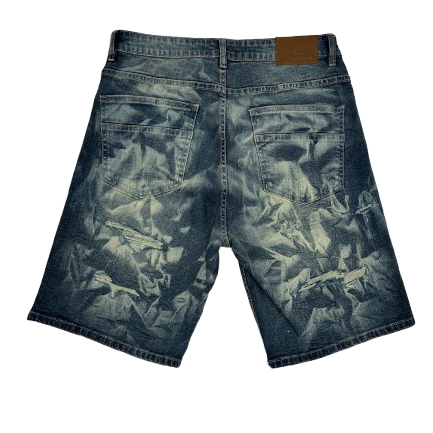WASHED FASHION GEM SHORTS by Black Light