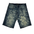 WASHED FASHION GEM SHORTS by Black Light