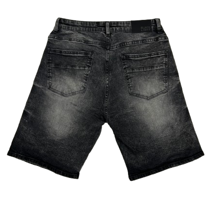 RIP AND REPAIR DENIM SHORTS by Black Light