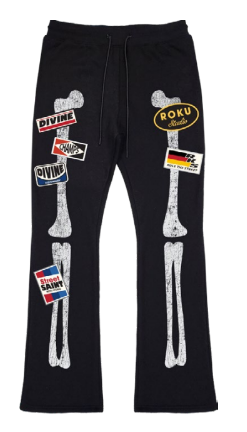 ROKU STUDIOS RIBCAGE FLARED SWEATPANTS by ROKU