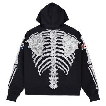 ROKU STUDIOS RIBCAGE ZIP HOODIE by ROKU