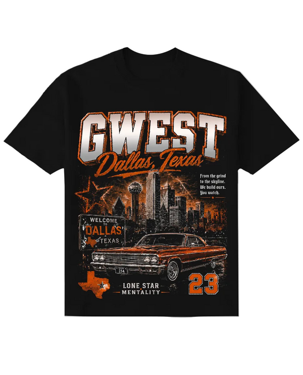 G-WEST WELCOME TO DALLAS TEXAS TEE by G-WEST