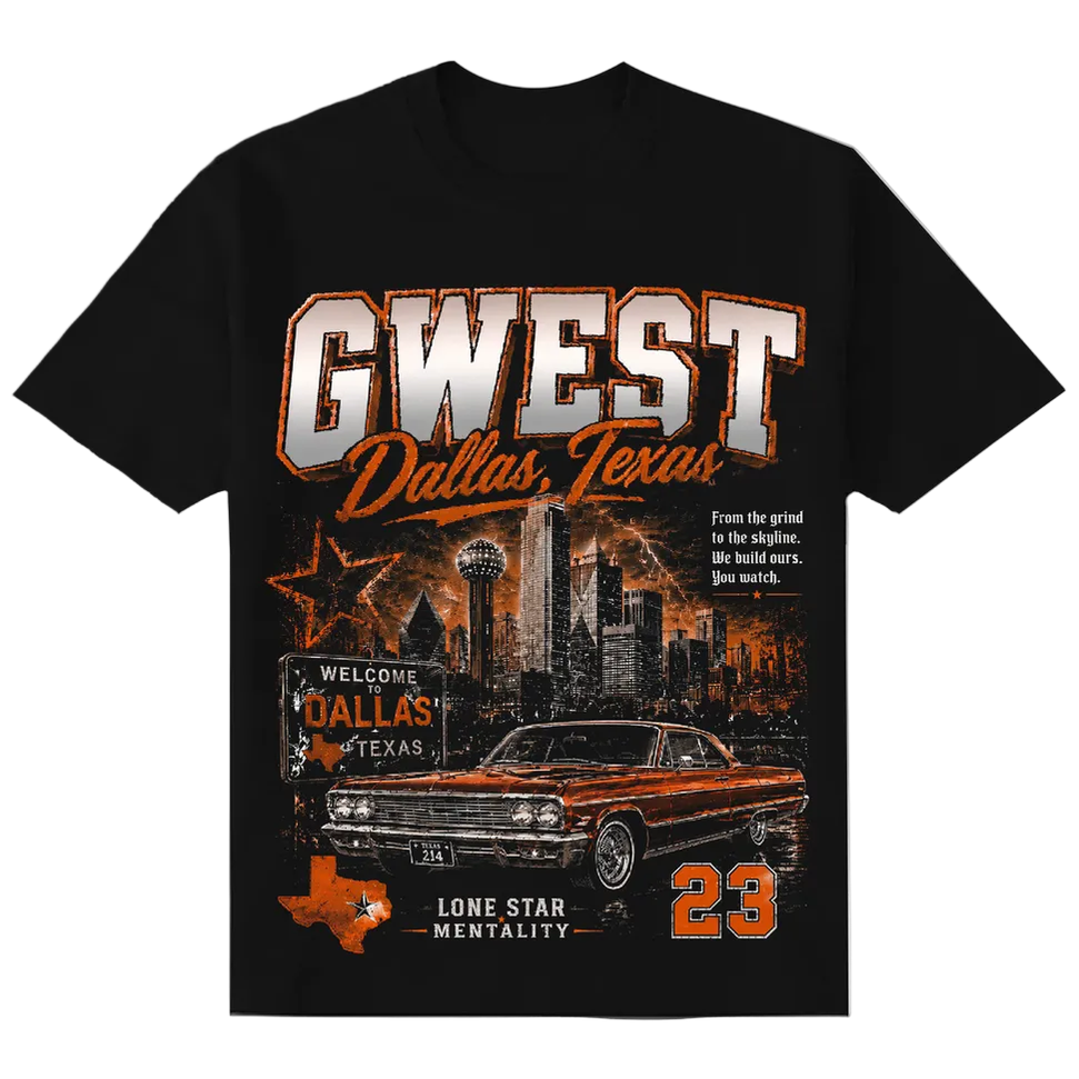 G-WEST WELCOME TO DALLAS TEXAS TEE by G-WEST