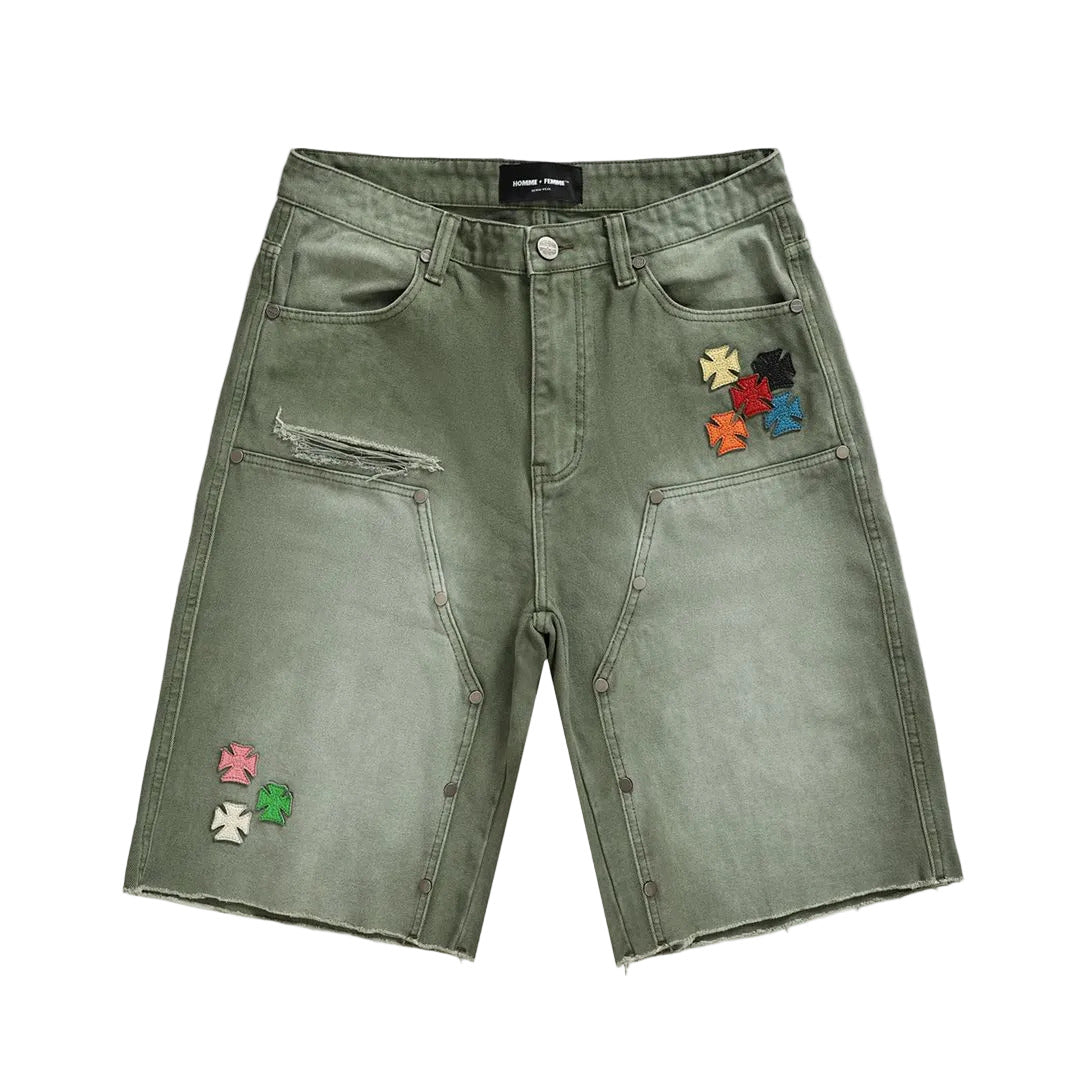 HOMME FEMME ICON CREST SHORTS by HOMME FEMME