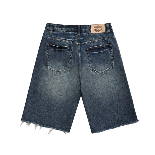 HOMME FEMME MAISON CREST DENIM SHORTS by HOMME FEMME