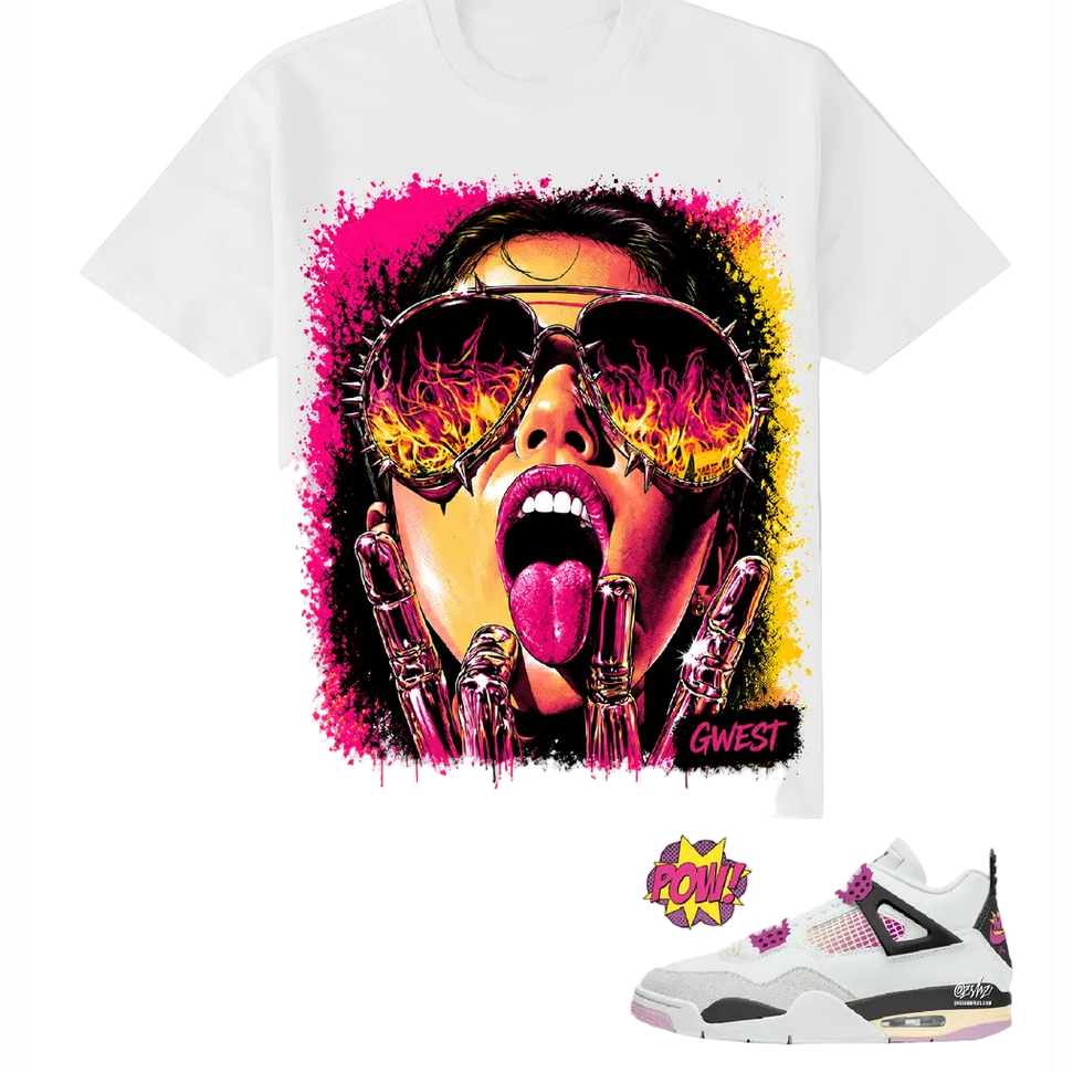 G WEST RHINESTONE FIRE VISION TEE by G-WEST