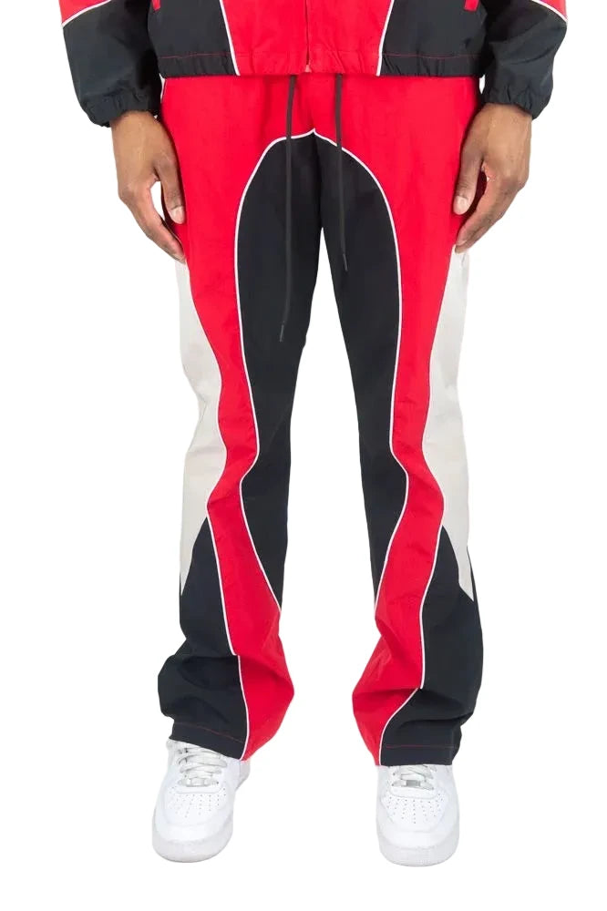 REBEL MINDS NYLON COLORBLOCK PANTS by Rebel Minds